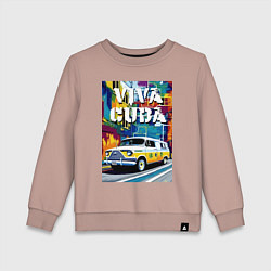 Детский свитшот Viva Cuba - car - retro