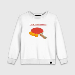 Детский свитшот Table tennnis forever