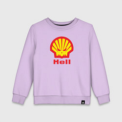 Свитшот хлопковый детский Hell, цвет: лаванда
