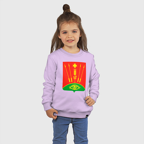 Детский свитшот Глазовский район / Лаванда – фото 3