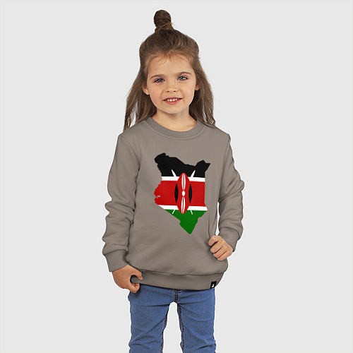Детский свитшот Кения / Утренний латте – фото 3