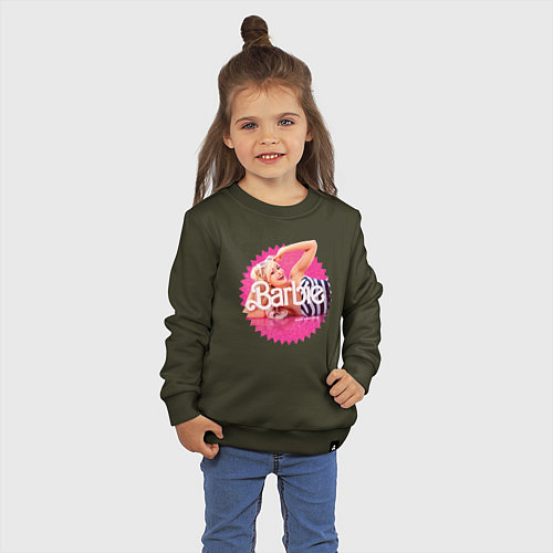 Детский свитшот Марго Робби Барби / Хаки – фото 3