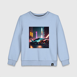 Свитшот хлопковый детский Суперавто, цвет: мягкое небо