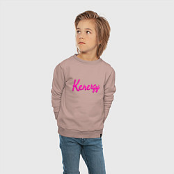 Свитшот хлопковый детский Kenergy, цвет: пыльно-розовый — фото 2