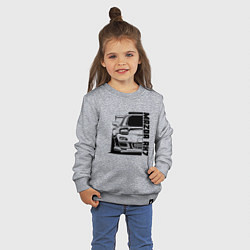 Свитшот хлопковый детский Mazda RX7, цвет: меланж — фото 2