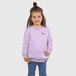 Свитшот хлопковый детский Tricell Incorporated, цвет: лаванда — фото 2