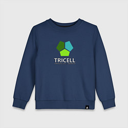 Свитшот хлопковый детский Tricell Inc, цвет: тёмно-синий