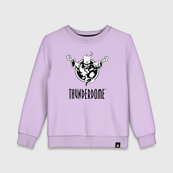 Свитшот хлопковый детский Thunderdome v 2, цвет: лаванда
