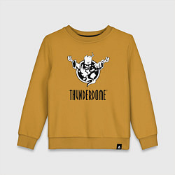Свитшот хлопковый детский Thunderdome v 2, цвет: горчичный