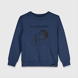 Свитшот хлопковый детский Йен Кёртис Joy Division, цвет: тёмно-синий
