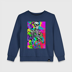 Детский свитшот Funny skeleton - pop art