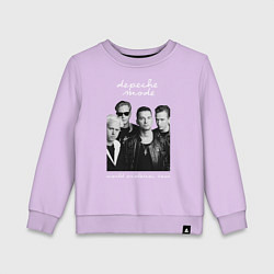 Свитшот хлопковый детский Depeche Mode World Violation Tour Band, цвет: лаванда