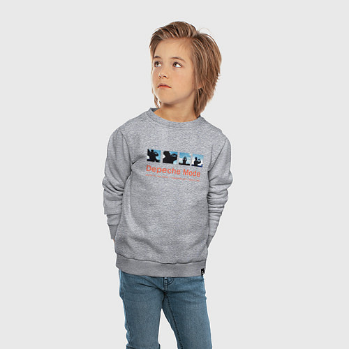 Детский свитшот Depeche Mode - World In My Eyes Single / Меланж – фото 4
