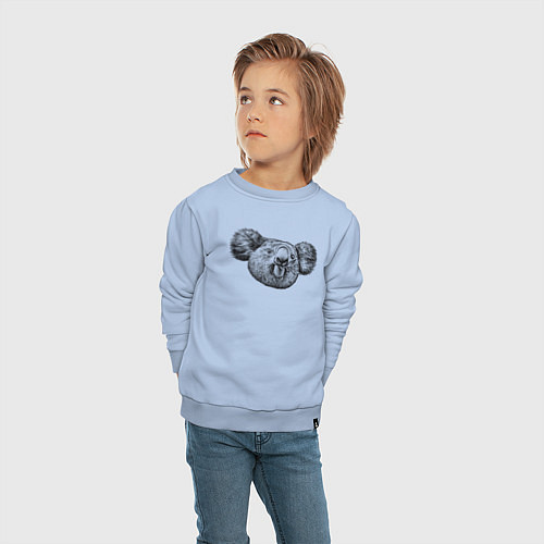 Детский свитшот Коала морда / Мягкое небо – фото 4