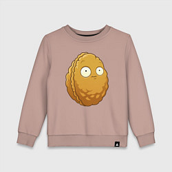 Свитшот хлопковый детский Стенорех, цвет: пыльно-розовый