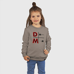 Свитшот хлопковый детский Depeche Mode - Memento Mori Logo, цвет: утренний латте — фото 2