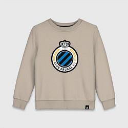 Свитшот хлопковый детский Brugge fc sport, цвет: миндальный
