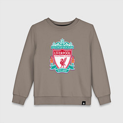 Свитшот хлопковый детский Liverpool fc sport collection, цвет: утренний латте