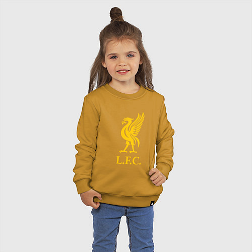 Детский свитшот Liverpool sport fc / Горчичный – фото 3