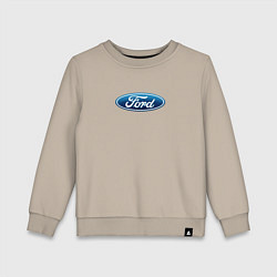 Свитшот хлопковый детский Ford usa auto brend, цвет: миндальный