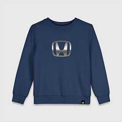 Свитшот хлопковый детский Honda sport auto silver, цвет: тёмно-синий