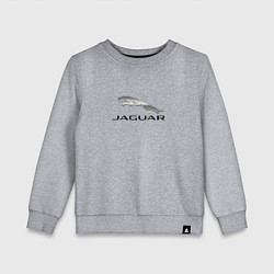 Свитшот хлопковый детский Ягуар спорт кар, цвет: меланж