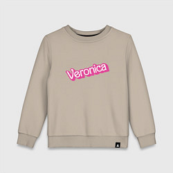 Свитшот хлопковый детский Veronica- retro Barbie style, цвет: миндальный