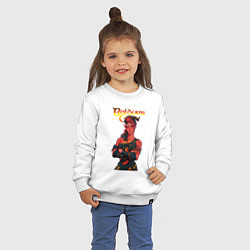 Свитшот хлопковый детский Карлах - врата балдура, цвет: белый — фото 2