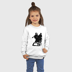 Свитшот хлопковый детский Counter-strike 2 - one color, цвет: белый — фото 2