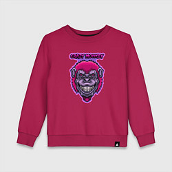 Детский свитшот Purple crazy monkey