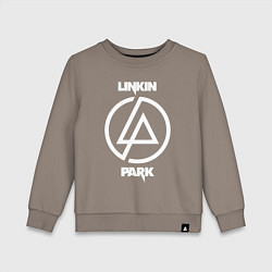 Свитшот хлопковый детский Linkin Park logo, цвет: утренний латте