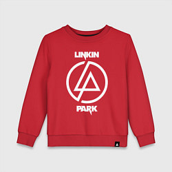 Свитшот хлопковый детский Linkin Park logo, цвет: красный