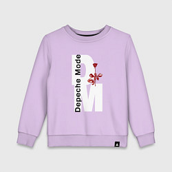 Свитшот хлопковый детский Depeche Mode - Rose Violator mode, цвет: лаванда