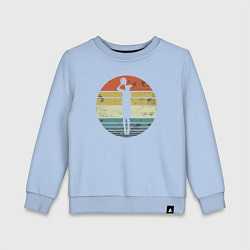 Свитшот хлопковый детский Basketball girl, цвет: мягкое небо