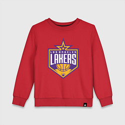 Свитшот хлопковый детский Los Angelas Lakers star, цвет: красный