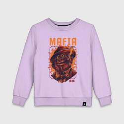 Свитшот хлопковый детский Mafia ape, цвет: лаванда