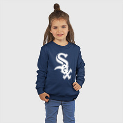 Свитшот хлопковый детский Chicago white sox - baseball, цвет: тёмно-синий — фото 2