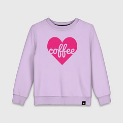 Детский свитшот Pink coffee
