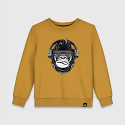 Детский свитшот Music gorilla
