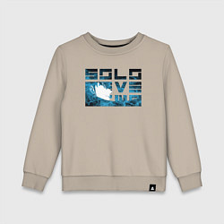 Свитшот хлопковый детский Владыка Теней Джин Ву, цвет: миндальный