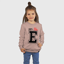 Свитшот хлопковый детский Ева человек с большой буквы, цвет: пыльно-розовый — фото 2