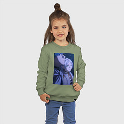 Свитшот хлопковый детский Провожающая в последний путь Фрирен, цвет: авокадо — фото 2