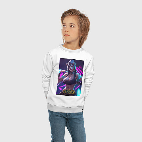 Детский свитшот League of Legends Akali Kda / Белый – фото 4