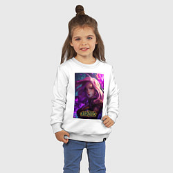 Свитшот хлопковый детский League of Legends Kaisa Kda, цвет: белый — фото 2
