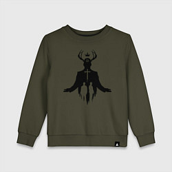 Свитшот хлопковый детский True Detective: Faith, цвет: хаки