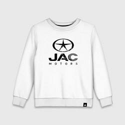 Свитшот хлопковый детский Jac - logo, цвет: белый