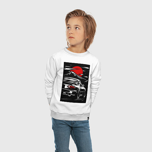 Детский свитшот Мазда mx5 miata / Белый – фото 4