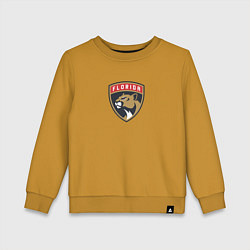 Свитшот хлопковый детский Florida Panthers NHL, цвет: горчичный