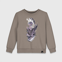 Свитшот хлопковый детский Re:Zero Рем горничная, цвет: утренний латте