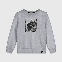 Свитшот хлопковый детский Золотая осень на колёсах, цвет: меланж